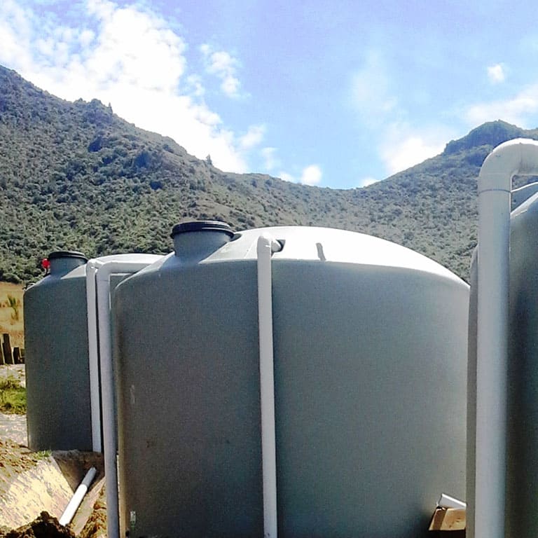 Rural Plumbing Tank Installation