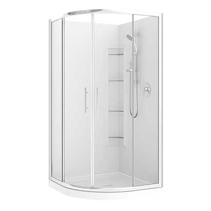 Raymor Brighton Curved Shower 1000x1000