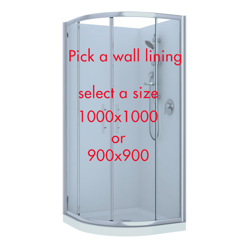 Raymor Brighton Curved Shower 1000x1000