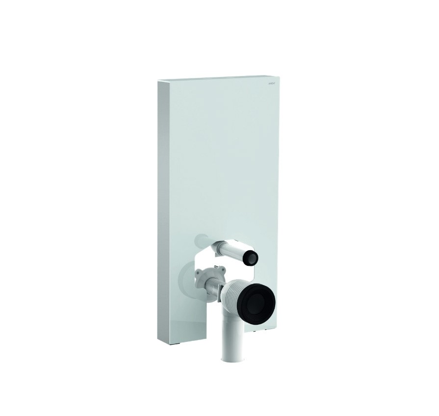 Axent Back To Wall Cistern White Glass